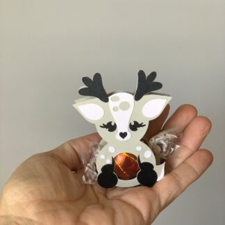 Reindeer chocolate holder SVG template