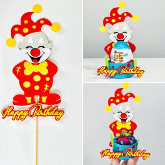 Clown chocolate holder/ Cake topper template to fit 6 types of chocolate