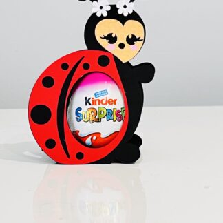 Ladybug Kinder Surprise or Kinder Joy holder digital SVG TEMPLATE - cricut Joy compatible